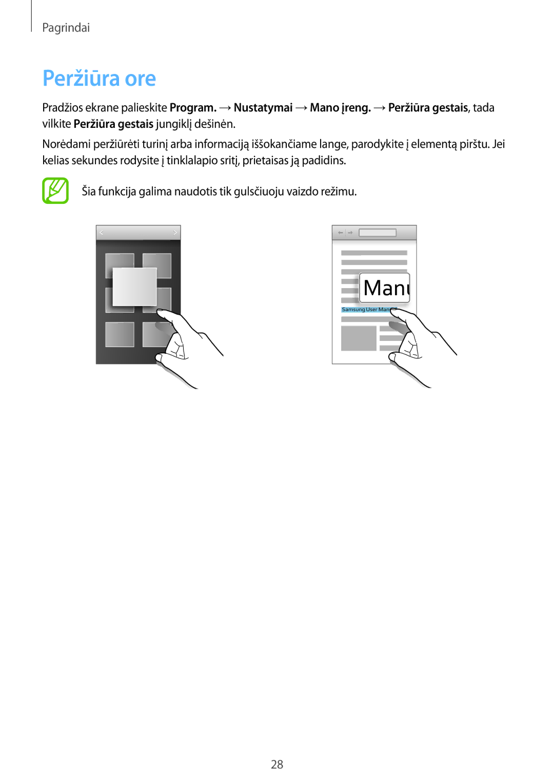 Samsung GT-I9205ZKASEB manual Peržiūra ore 