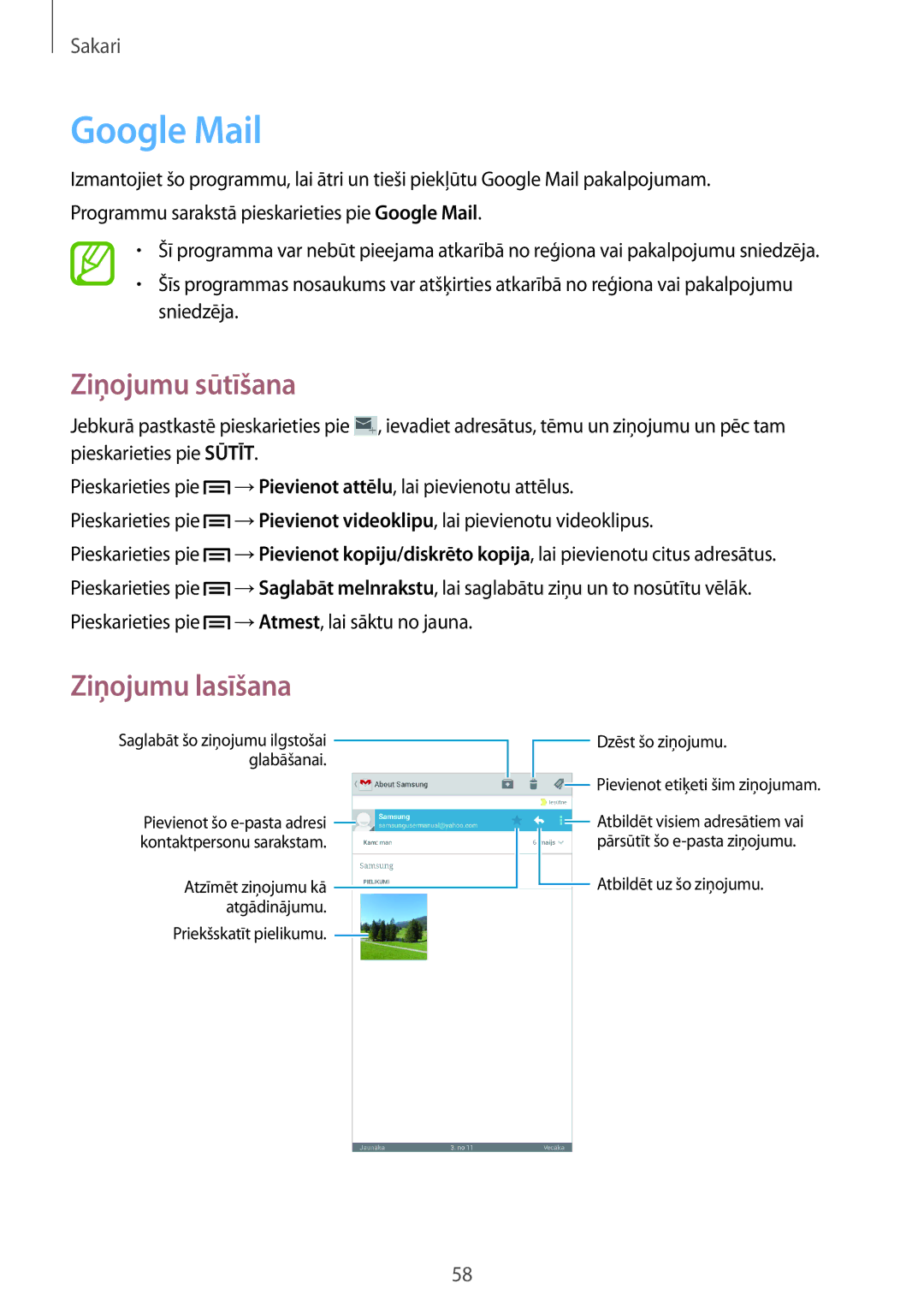 Samsung GT-I9205ZKASEB manual Google Mail 