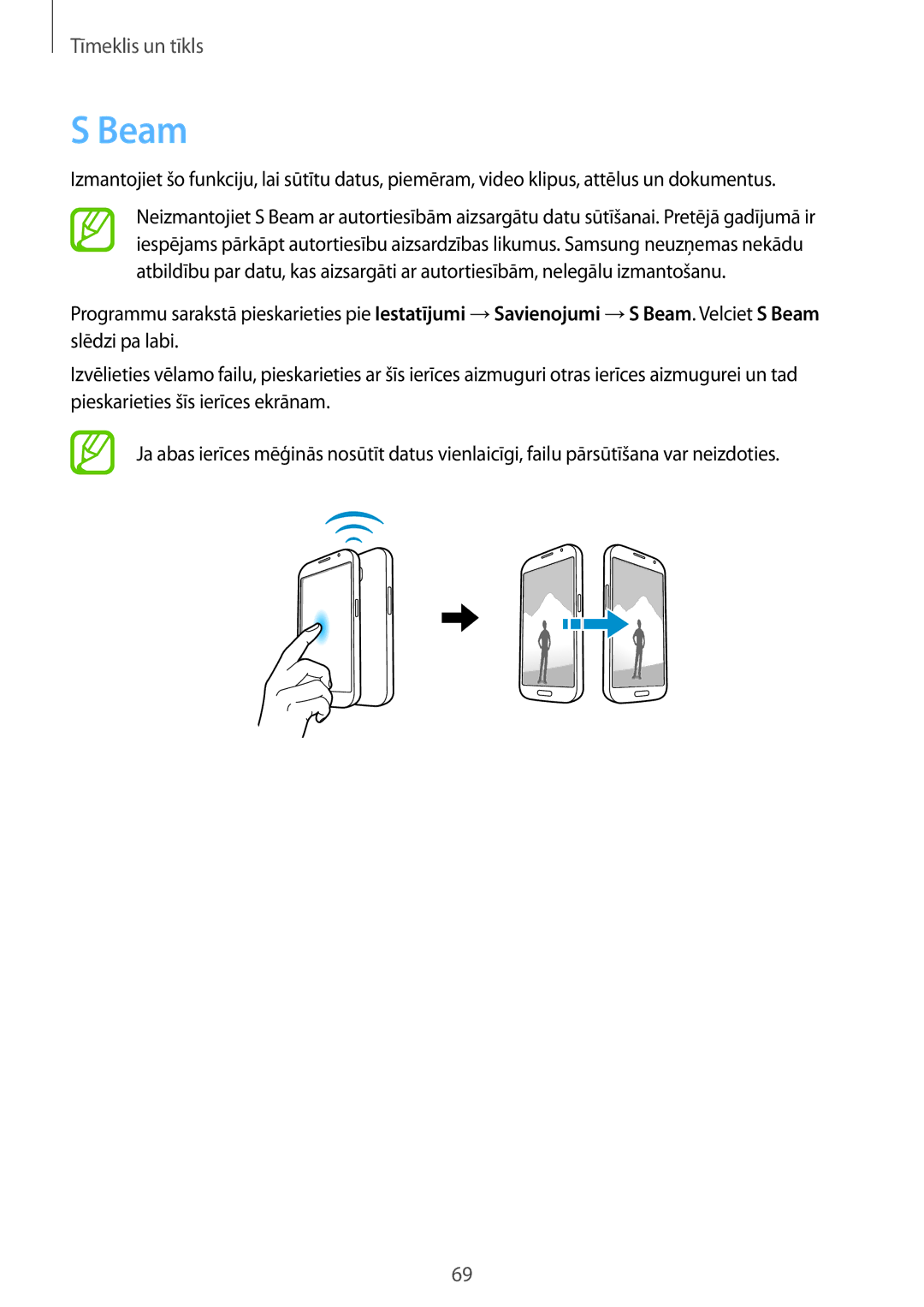 Samsung GT-I9205ZKASEB manual Beam 