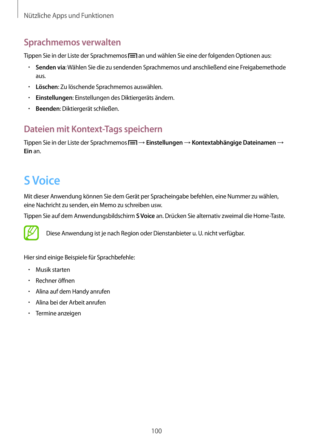 Samsung GT-I9205ZKAVD2, GT-I9205ZKATPH, GT-I9205ZKAEPL Voice, Sprachmemos verwalten, Dateien mit Kontext-Tags speichern 