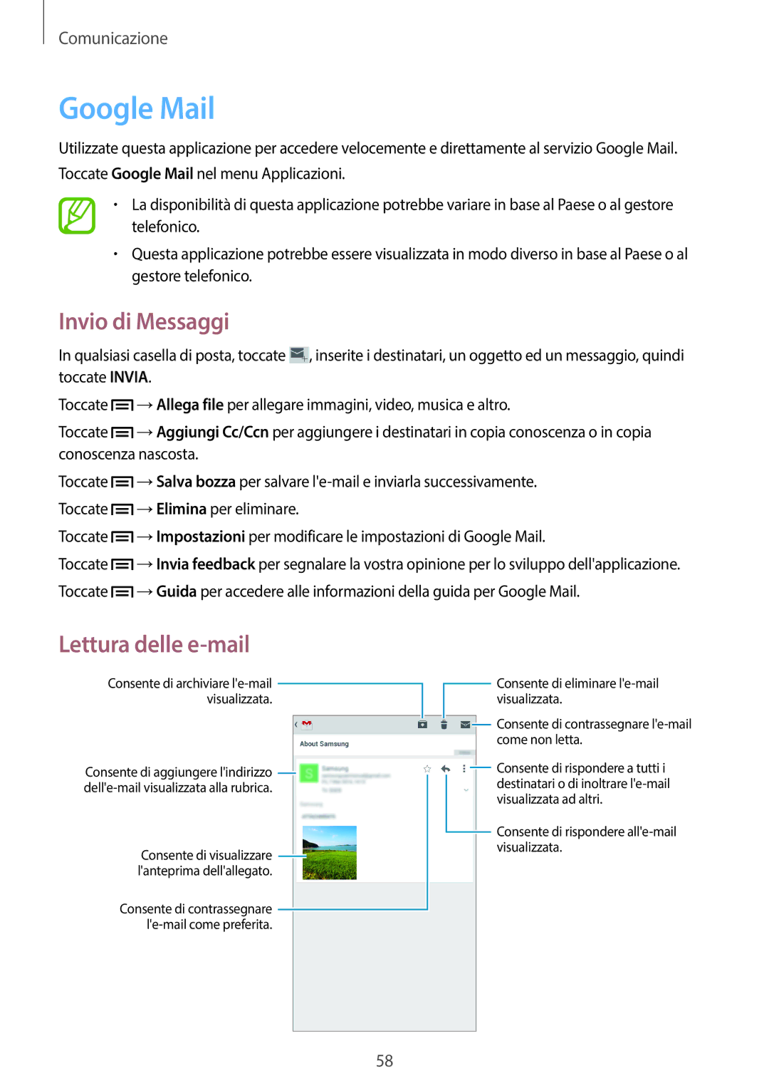 Samsung GT-I9205ZWAITV, GT-I9205ZKAXEF, GT-I9205ZKAHUI, GT-I9205ZKAITV manual Google Mail 