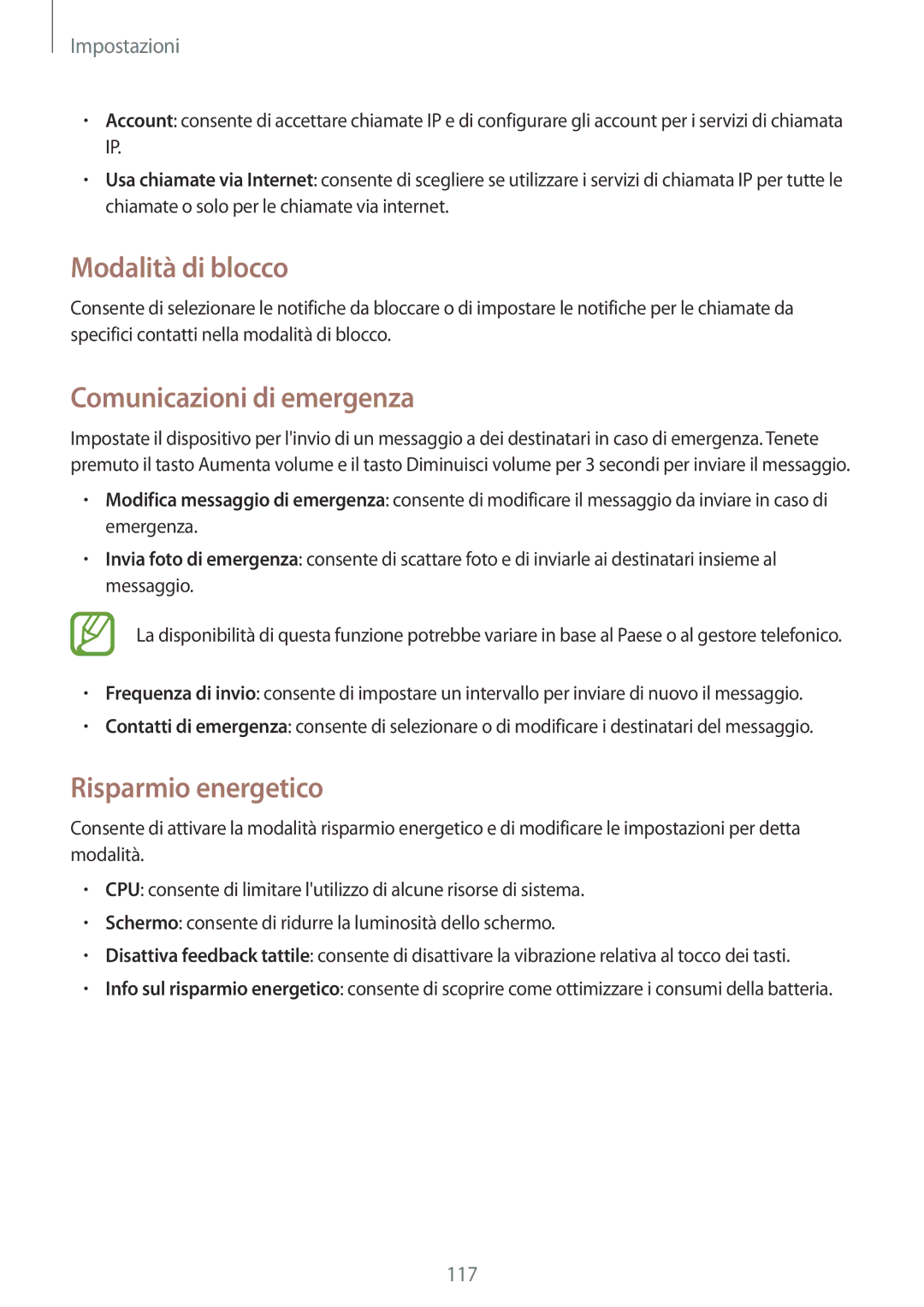 Samsung GT-I9205ZKAHUI, GT-I9205ZKAXEF, GT-I9205ZWAITV, GT-I9205ZKAITV manual Modalità di blocco, Comunicazioni di emergenza 