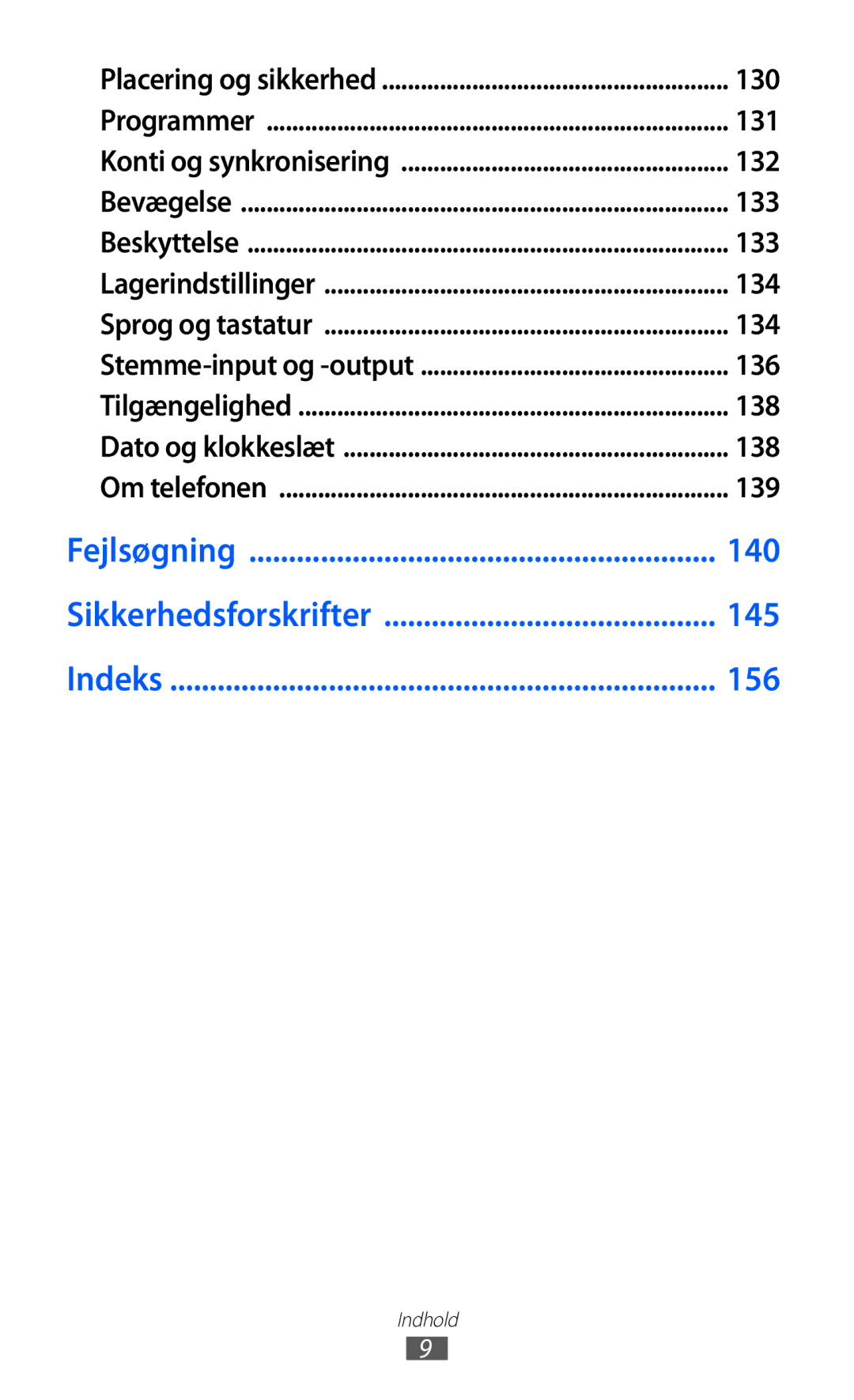 Samsung GT-I9210DAANEE manual 130, 131, 132, 133, 134, 136, 138, 139 