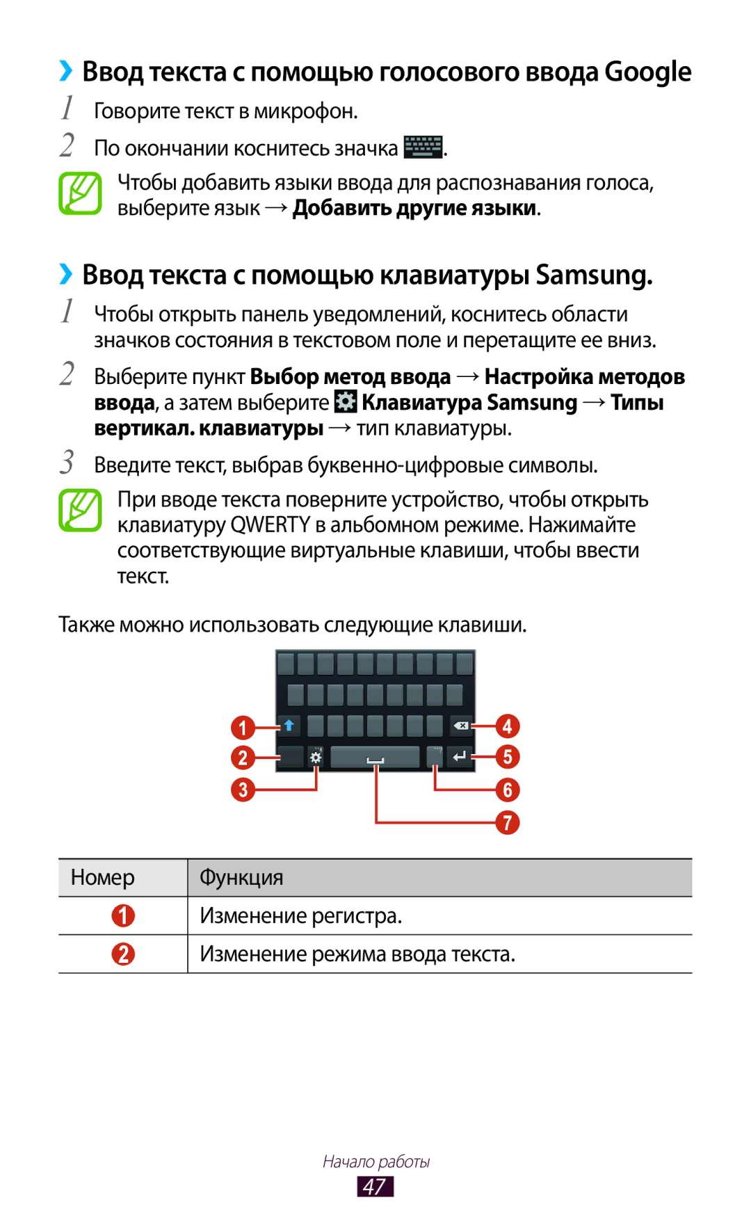 Samsung GT-I9260AAASER, GT-I9260RWASER manual ››Ввод текста с помощью голосового ввода Google 