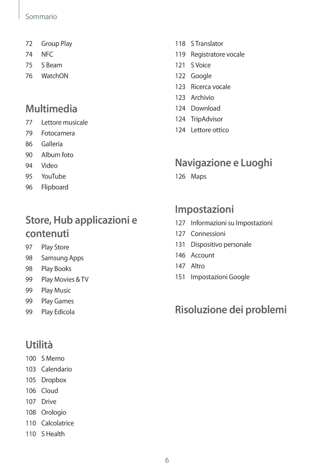 Samsung GT-I9295ZAAPRT, GT-I9295ZAAITV, GT-I9295ZBATUR, GT-I9295ZAATUR, GT-I9295ZAAXEF, GT-I9295ZOAITV Navigazione e Luoghi 