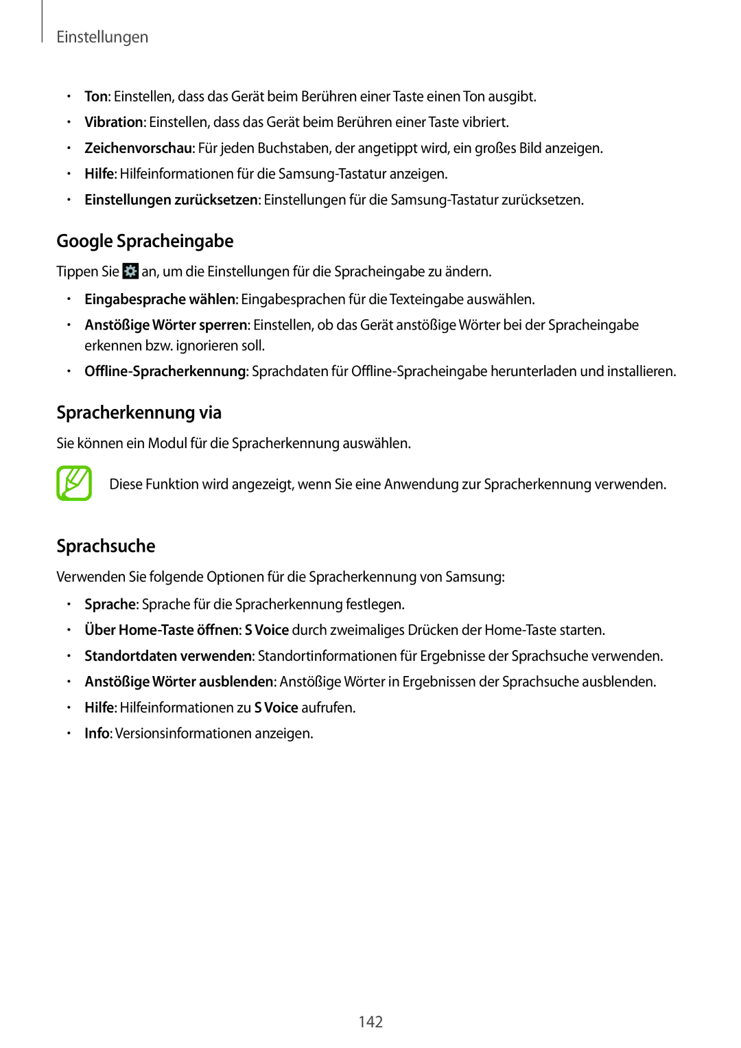 Samsung GT-I9295ZAAXEF, GT-I9295ZAAVIA, GT-I9295ZOATUR manual Google Spracheingabe, Spracherkennung via, Sprachsuche 