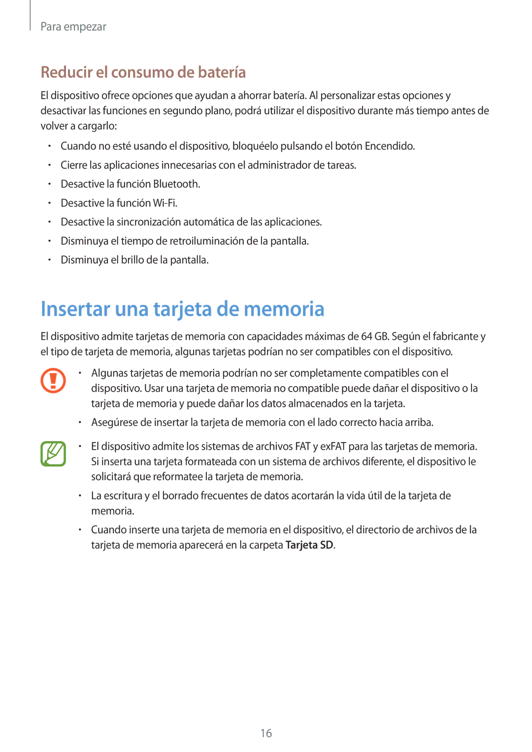 Samsung GT-I9295ZBADBT, GT-I9295ZAAXEF, GT-I9295ZAAPHE manual Insertar una tarjeta de memoria, Reducir el consumo de batería 