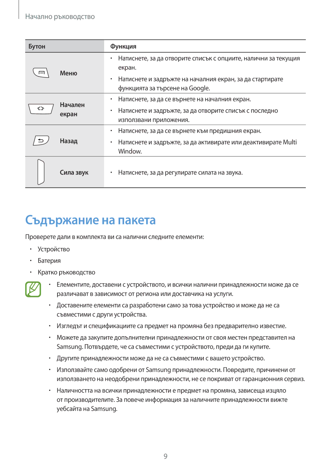 Samsung GT-I9295ZOABGL, GT-I9295ZAAMTL, GT-I9295ZAABGL manual Съдържание на пакета 