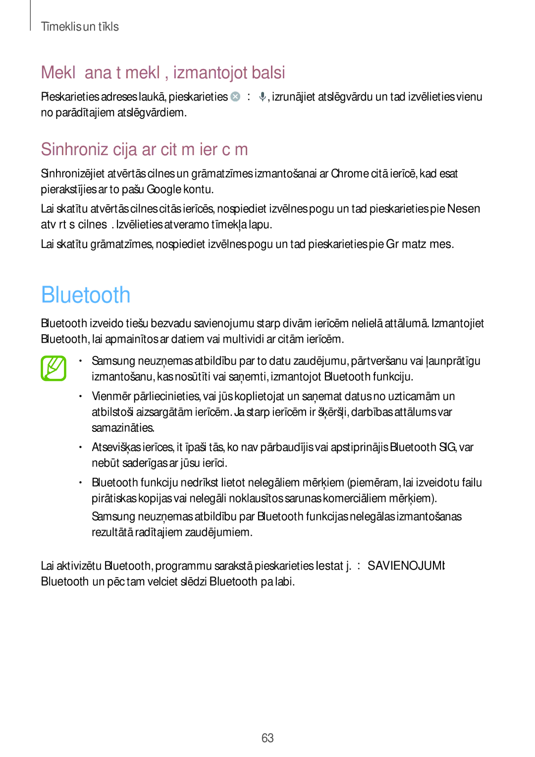 Samsung GT-I9295ZOASEB, GT-I9295ZAASEB, GT-I9295ZBASEB manual Bluetooth, Sinhronizācija ar citām ierīcēm 