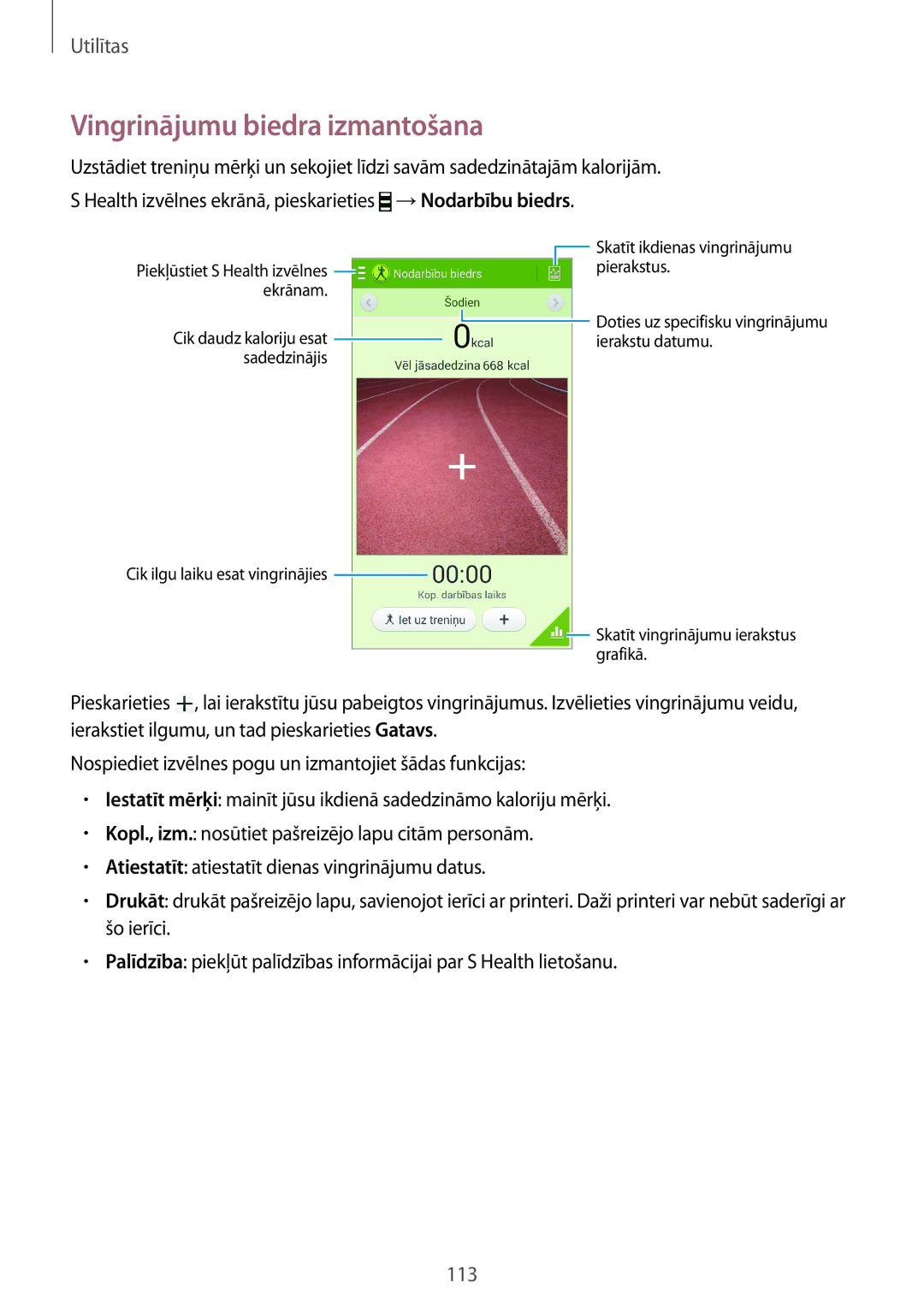 Samsung GT-I9295ZBASEB, GT-I9295ZOASEB, GT-I9295ZAASEB manual Vingrinājumu biedra izmantošana 