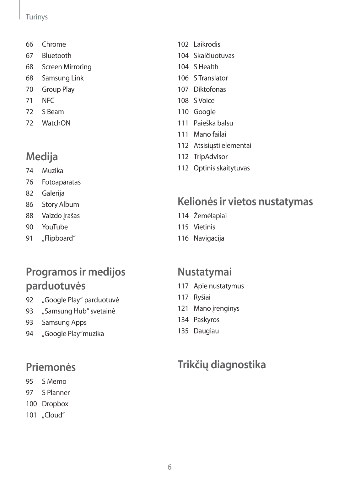 Samsung GT-I9295ZOASEB, GT-I9295ZAASEB, GT-I9295ZBASEB manual Nustatymai 