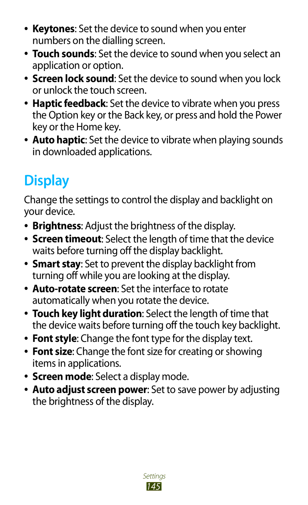 Samsung GT-I9300 user manual Display 