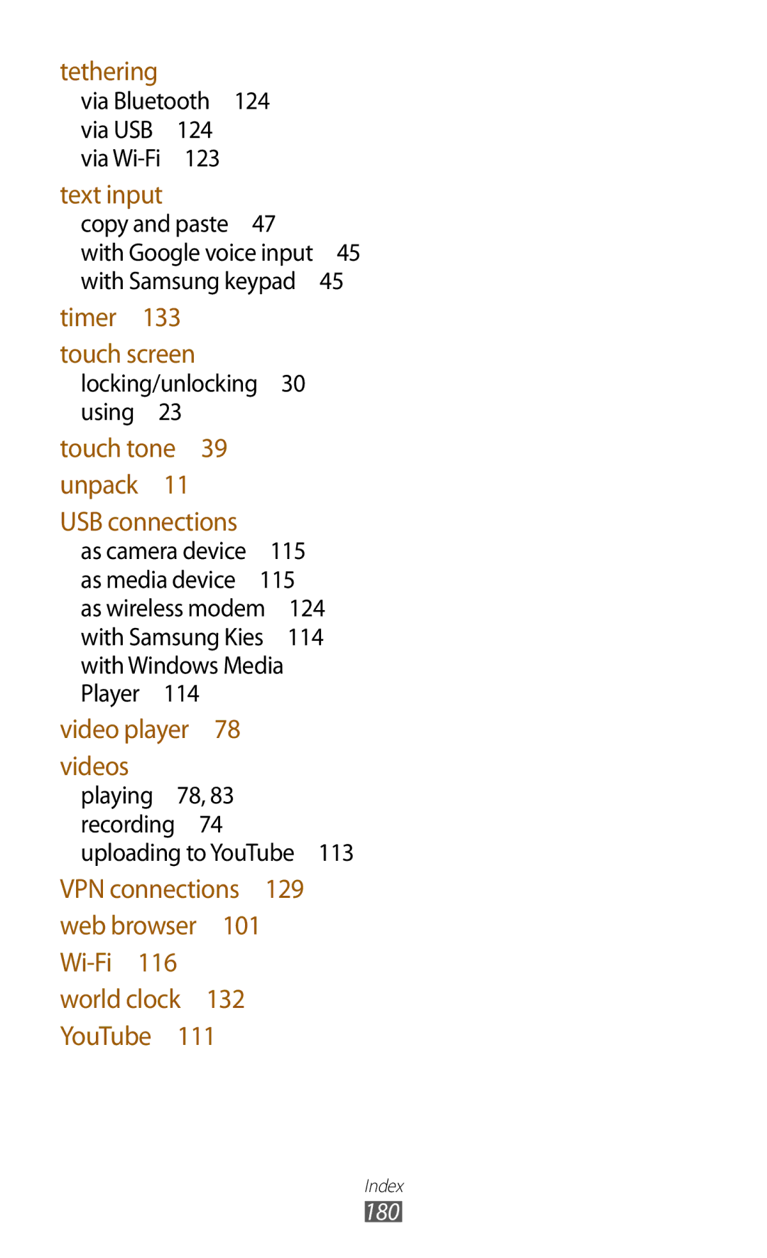 Samsung GT-I9300 user manual Tethering 