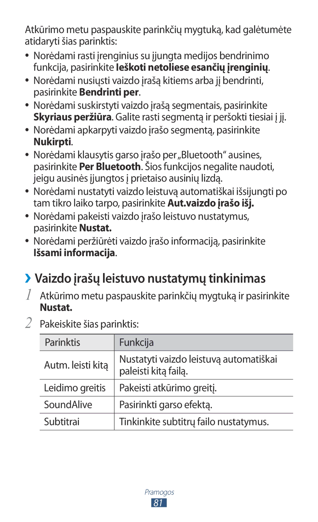 Samsung GT-I9300GRZSEB, GT-I9300ZNDSEB, GT-I9300RWZSEB, GT-I9300TADSEB, GT-I9300RWDSEB manual Nustat, Paleisti kitą failą 