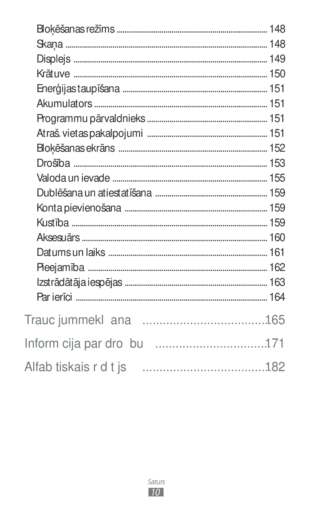 Samsung GT-I9300ZNDSEB, GT-I9300GRZSEB, GT-I9300RWZSEB manual 148, 149, 150, 151, 152, 153, 155, 159, 160, 161, 162, 163, 164 