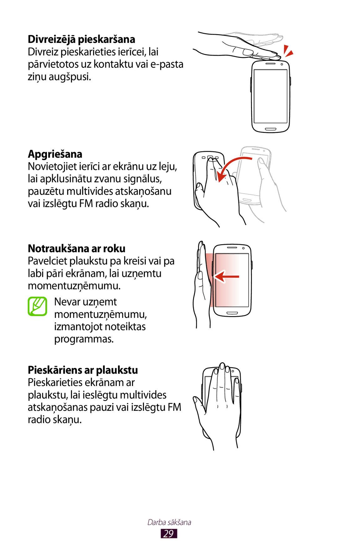 Samsung GT-I9300RWZSEB, GT-I9300GRZSEB, GT-I9300ZNDSEB, GT-I9300TADSEB, GT-I9300RWDSEB, GT-I9300MBDSEB Notraukšana ar roku 