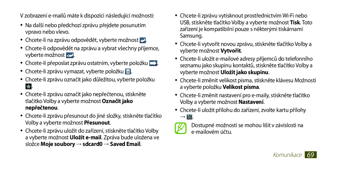 Samsung GT-I9300RWAATO, GT-I9300MBDEUR, GT-I9300MBDATO, GT-I9300MBDXEO Chcete-li přeposlat zprávu ostatním, vyberte položku 