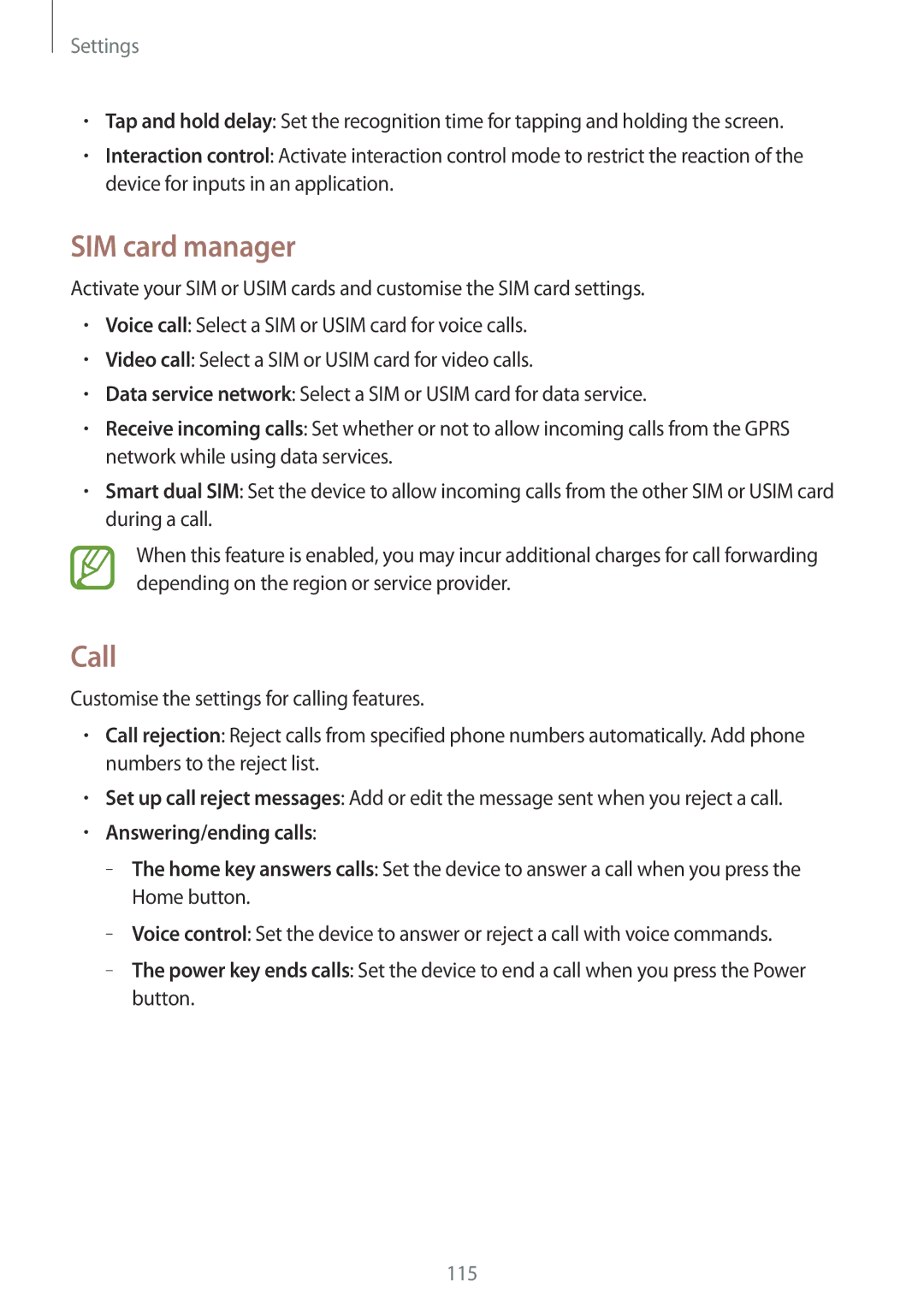 Samsung GT-I9300MBITMC, GT-I9300MBIPAK, GT-I9300RWIKSA, GT-I9300MBIBTC, GT-I9300OKITHR, GT-I9300RWIACR SIM card manager, Call 