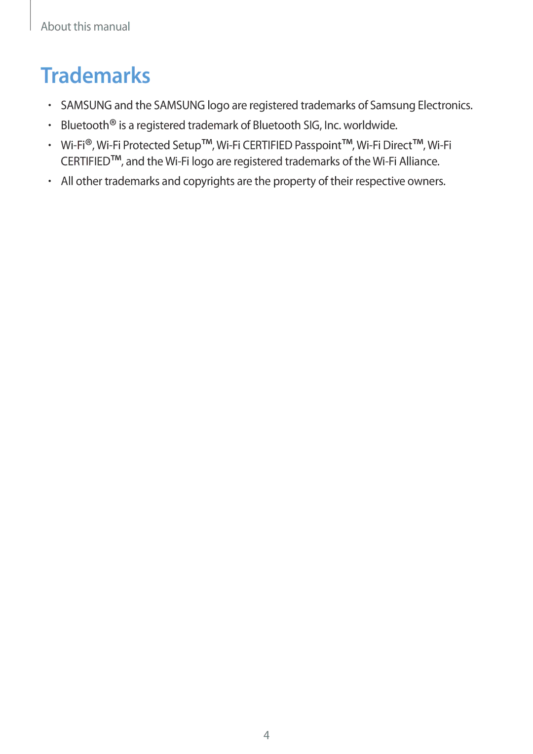 Samsung GT-I9300RWIACR, GT-I9300MBIPAK, GT-I9300RWIKSA, GT-I9300MBIBTC, GT-I9300OKITHR, GT-I9300OKIPAK manual Trademarks 