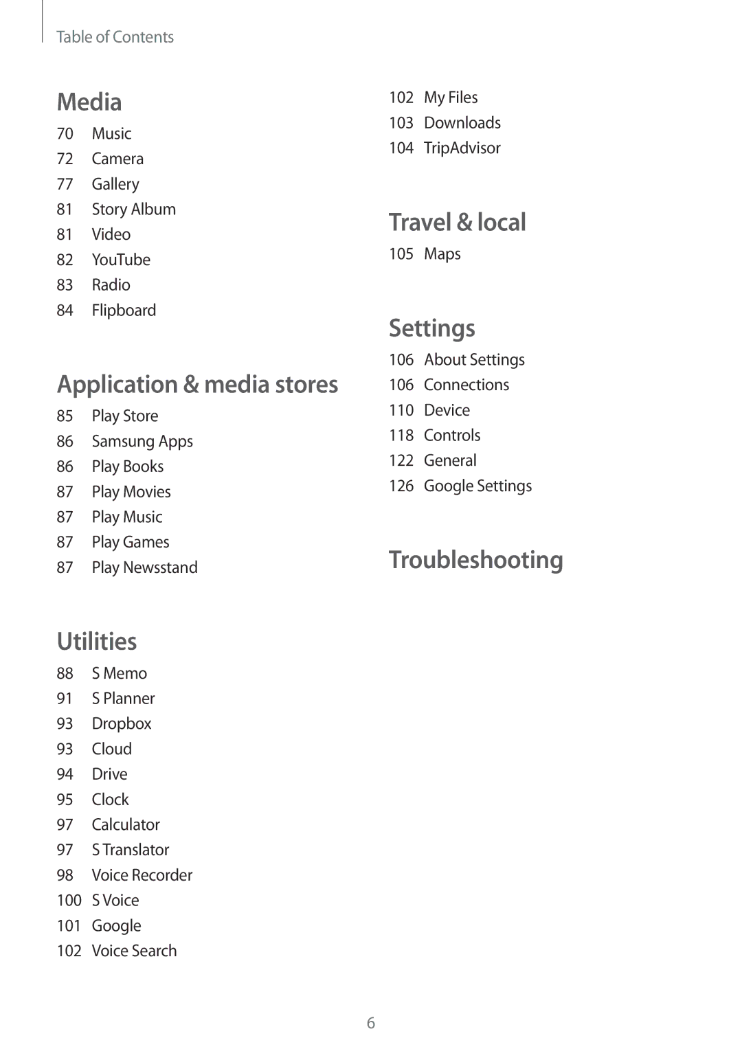 Samsung GT-I9300RWIMID, GT-I9300MBIPAK, GT-I9300RWIKSA, GT-I9300MBIBTC, GT-I9300OKITHR, GT-I9300RWIACR manual Travel & local 