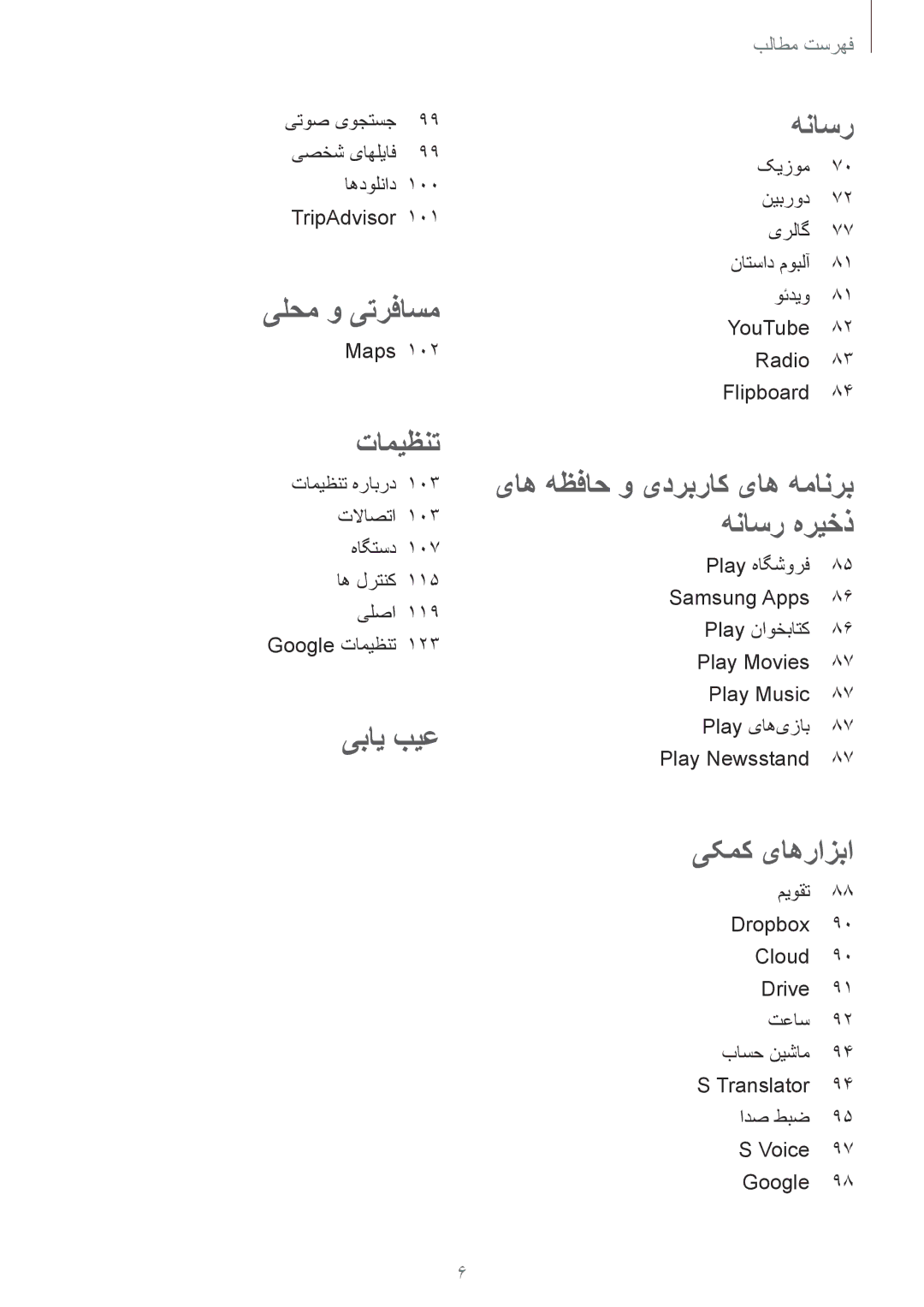 Samsung GT-I9300RWIMID, GT-I9300MBIPAK, GT-I9300RWIKSA, GT-I9300MBIBTC, GT-I9300OKITHR, GT-I9300RWIACR manual هناسر, Maps 