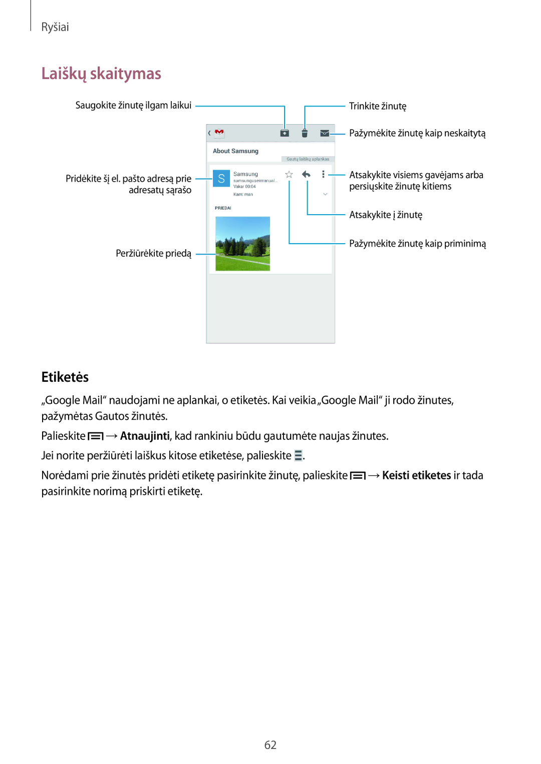 Samsung GT-I9301MBISEB, GT-I9301MBZSEB, GT-I9301RWISEB, GT-I9301OKZSEB, GT-I9301OKISEB, GT-I9301RWZSEB manual Etiketės 