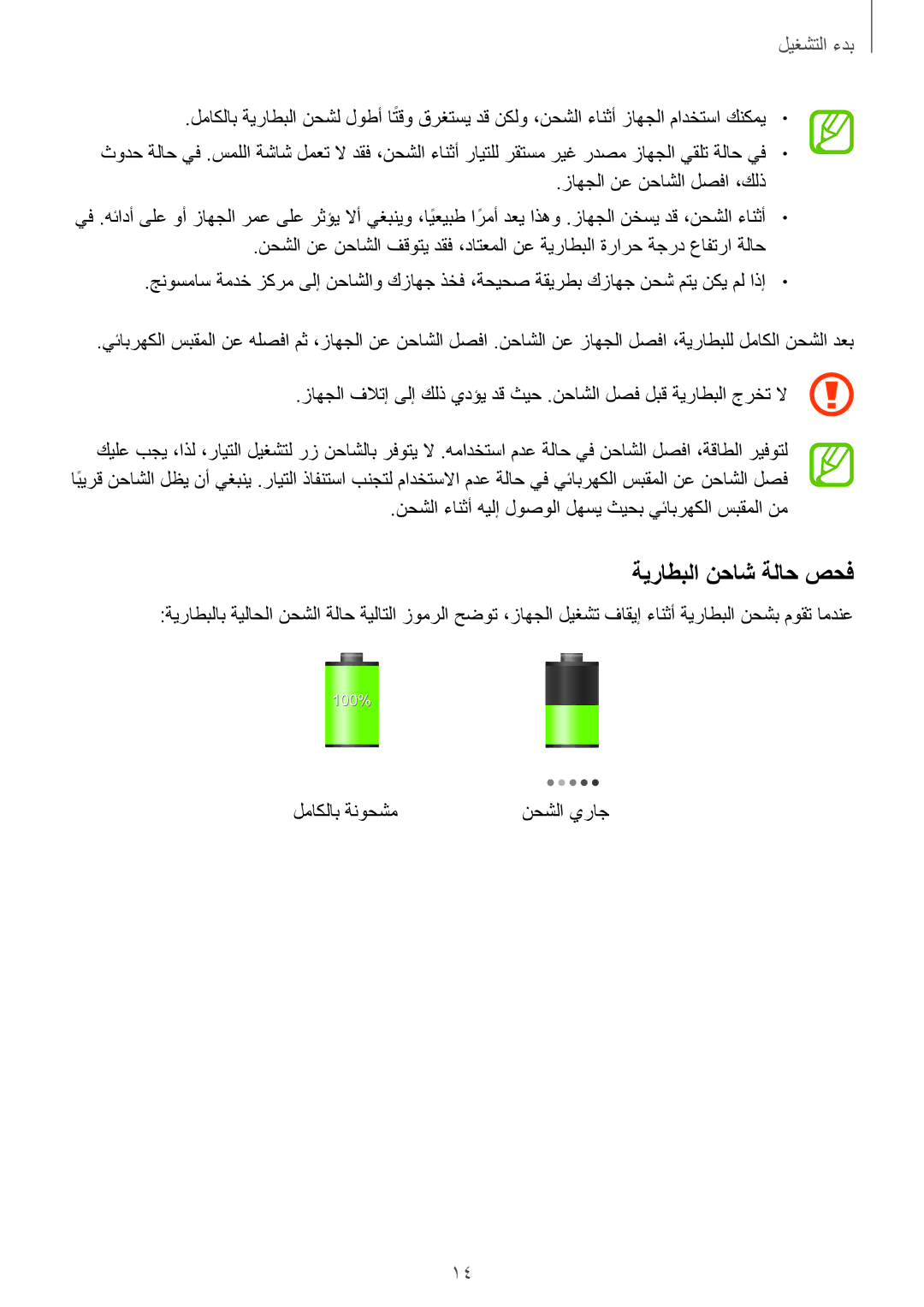 Samsung GT-I9301OKIKSA, GT-I9301MBZSEE, GT-I9301MBIBTC, GT-I9301MBITUN, GT-I9301RWIACR, GT-I9301RWIMID ةيراطبلا نحاش ةلاح صحف 