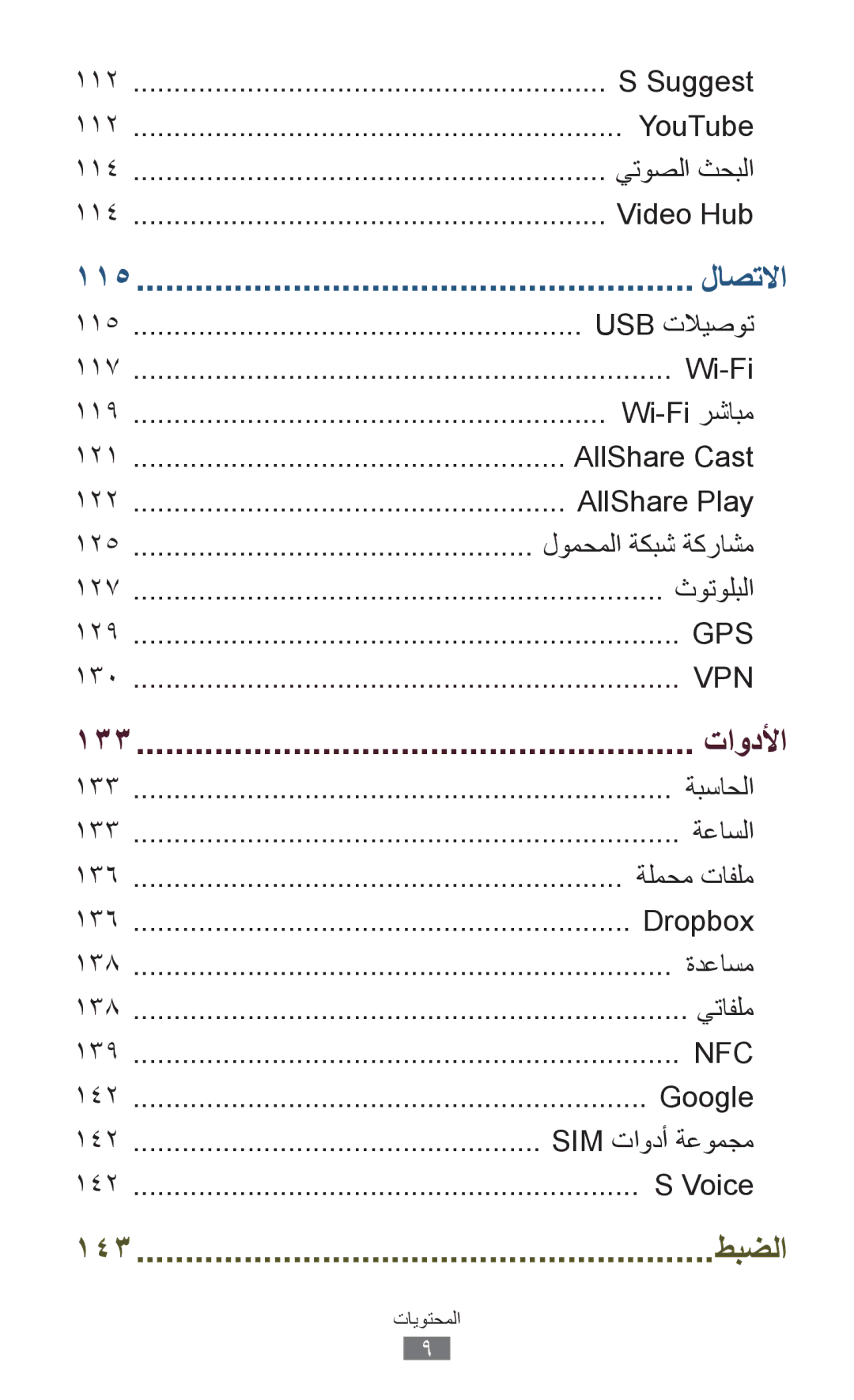 Samsung GT-I9305TADKSA, GT-I9305MBDKSS, GT-I9305RWDKSA, GT-I9305RWDKSS, GT-I9305TADKSS manual تاودلأا 