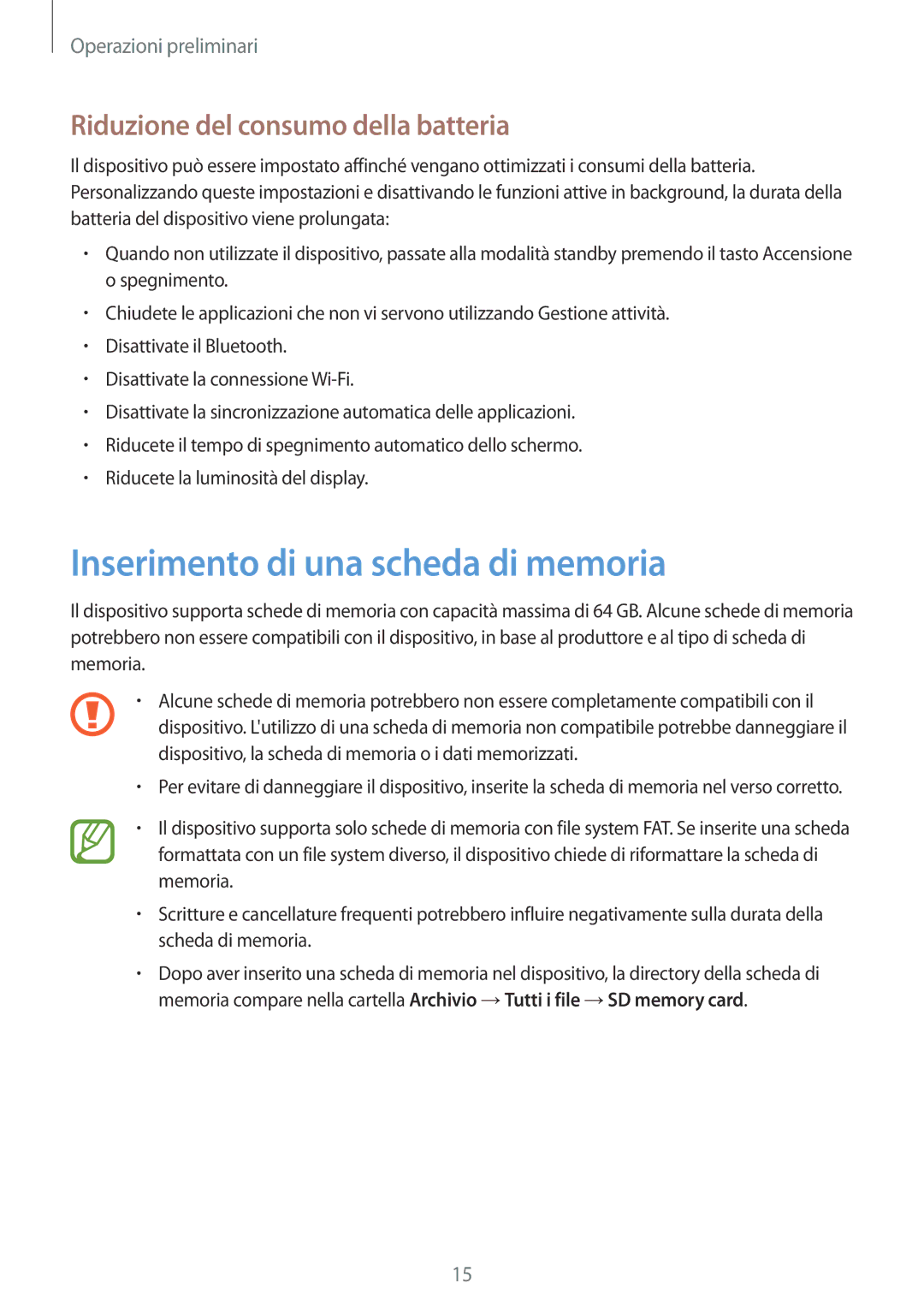 Samsung GT-I9305OKDTIM, GT-I9305MBDXEO manual Inserimento di una scheda di memoria, Riduzione del consumo della batteria 