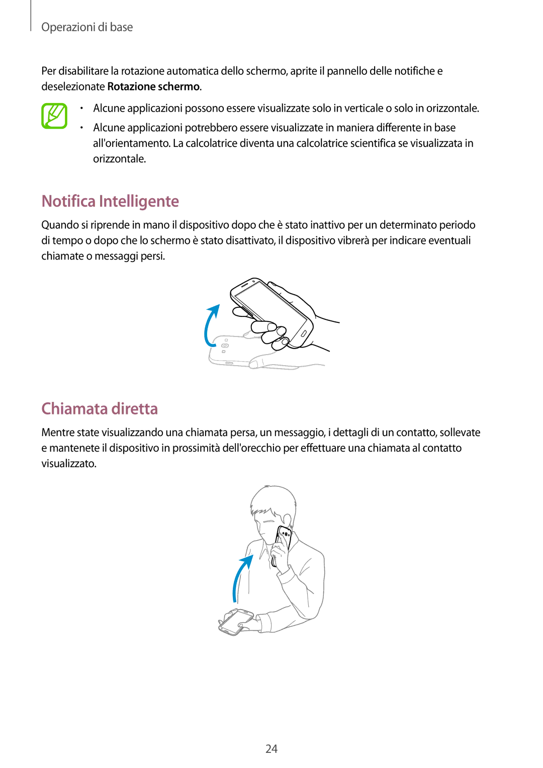 Samsung GT-I9305RWDOMN, GT-I9305MBDXEO, GT-I9305OKDTIM, GT-I9305RWDXEO manual Notifica Intelligente, Chiamata diretta 