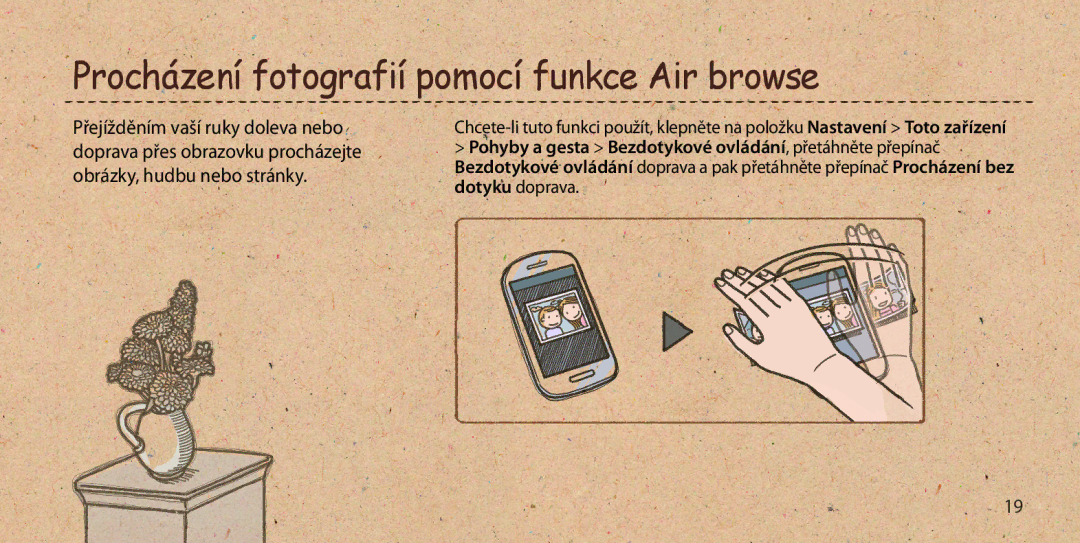 Samsung GT-I9505DKYAUT, GT-I9505ZKATPL, GT-I9505DKYXEO, GT-I9505ZWACOS manual Procházení fotografií pomocí funkce Air browse 