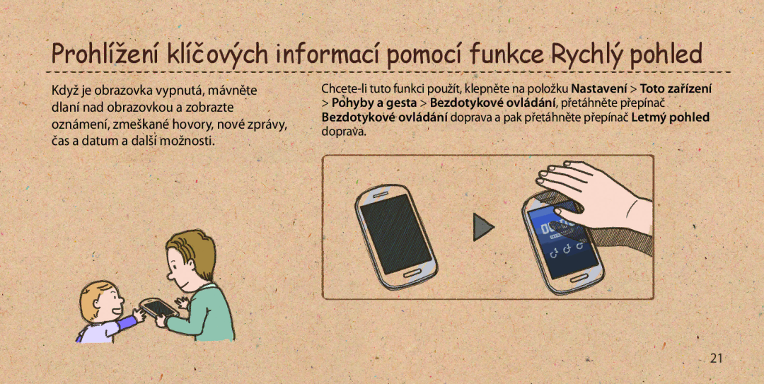 Samsung GT-I9505ZKAETL, GT-I9505ZKATPL, GT-I9505DKYXEO manual Prohlížení klíčových informací pomocí funkce Rychlý pohled 