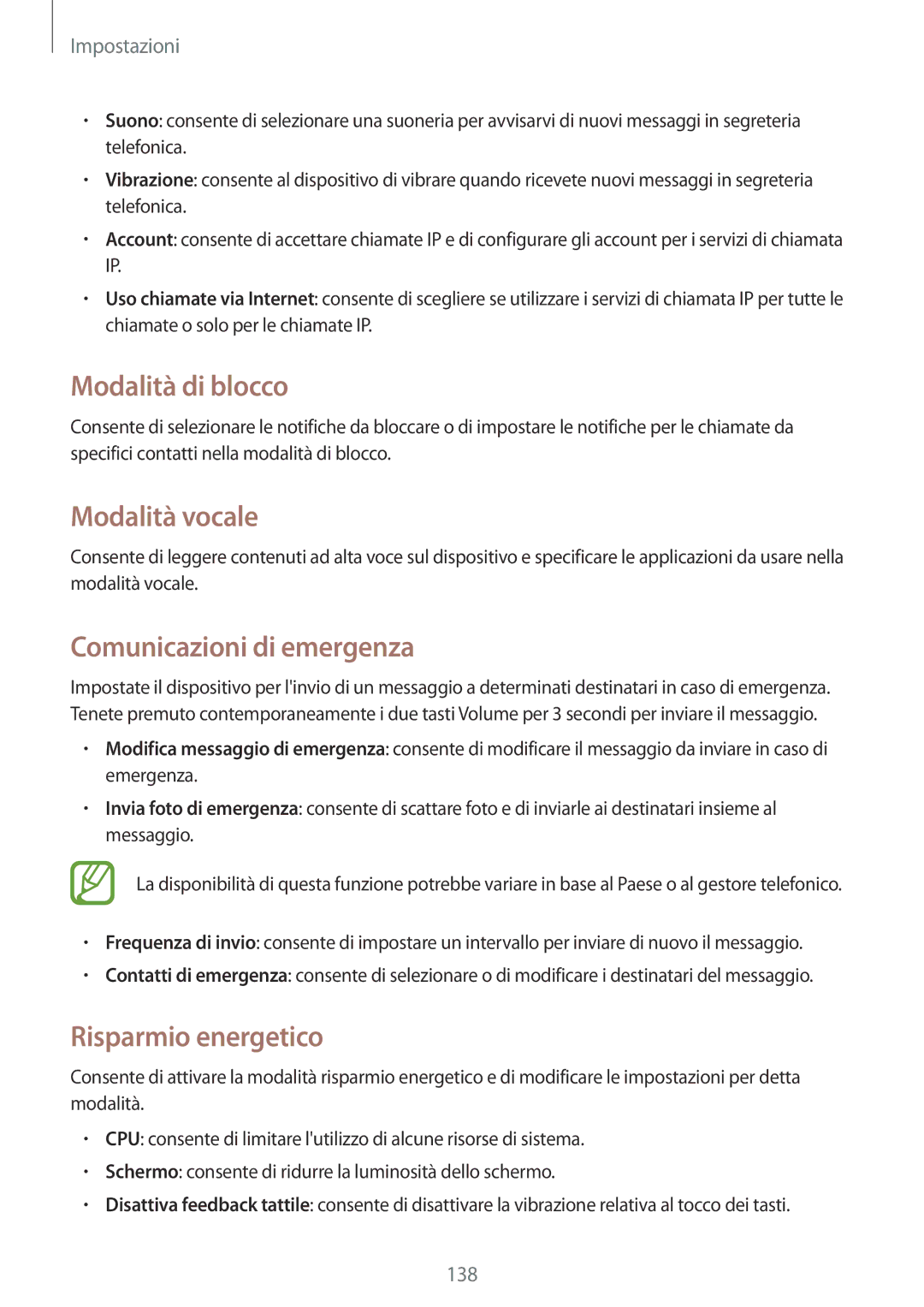 Samsung GT-I9505ZWADBT, GT-I9505ZKATPL, GT-I9505ZKADBT, GT-I9505DKYXEO manual Modalità di blocco, Comunicazioni di emergenza 