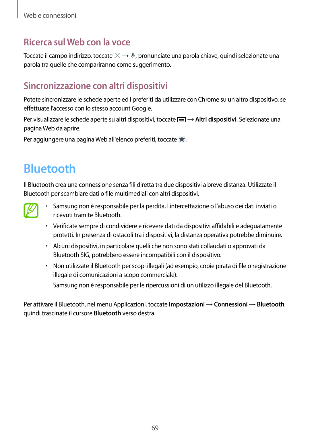 Samsung GT-I9505ZWAHUI, GT-I9505ZKATPL, GT-I9505ZKADBT, GT-I9505DKYXEO Bluetooth, Sincronizzazione con altri dispositivi 