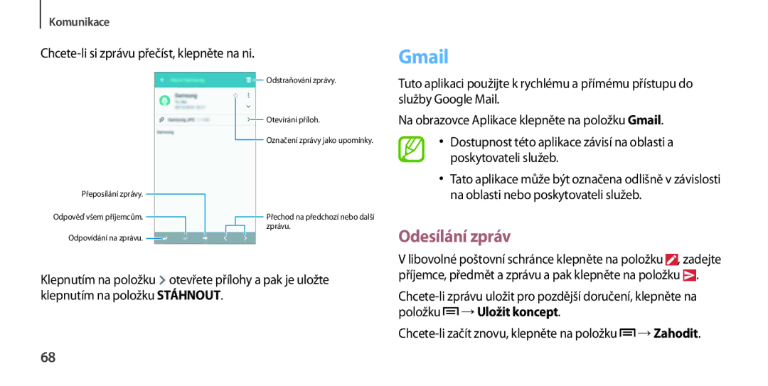 Samsung GT-I9506ZWAORX, GT-I9506DKYCYV, GT-I9506ZKACYV, GT-I9506ZWATPL Gmail, Chcete-li si zprávu přečíst, klepněte na ni 