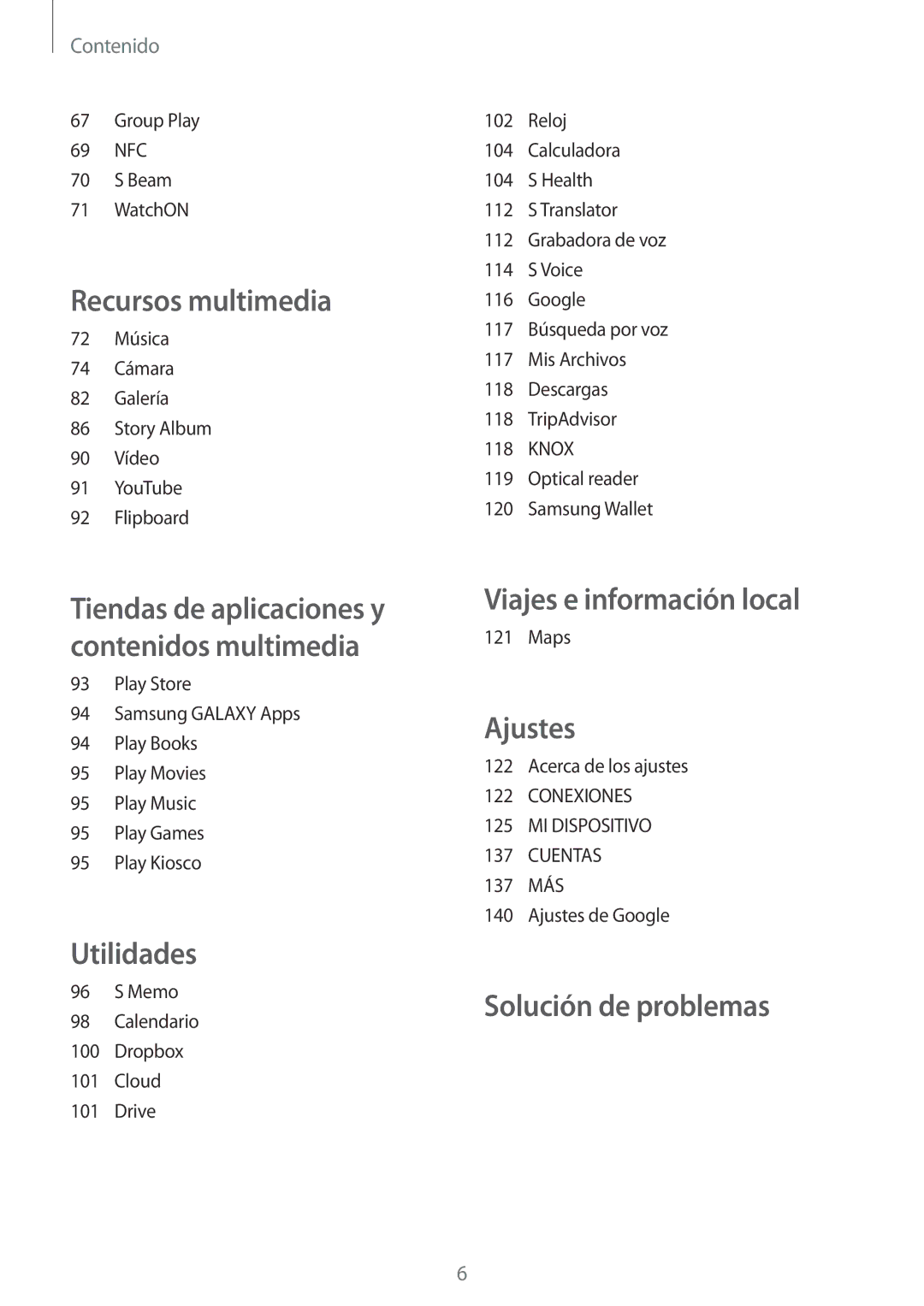 Samsung GT-I9506ZWAVAU, GT-I9506DKYDTM, GT-I9506ZWAFTM, GT-I9506DKYATL, GT-I9506DKYPHE manual Viajes e información local 