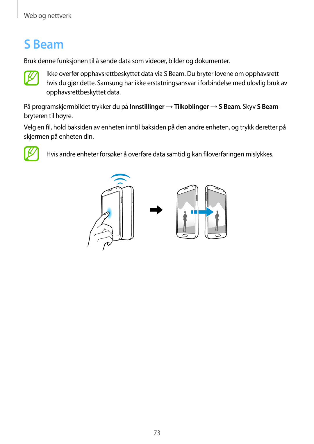 Samsung GT-I9506ZSANEE, GT-I9506DKYNEE manual Beam 