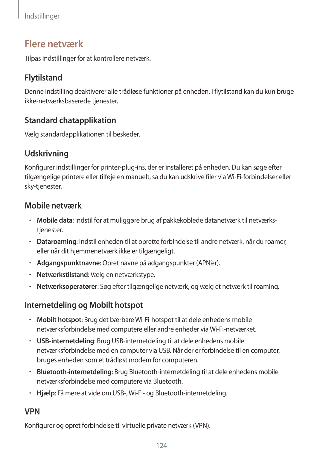 Samsung GT-I9506DKYNEE, GT-I9506ZSANEE manual Flere netværk 