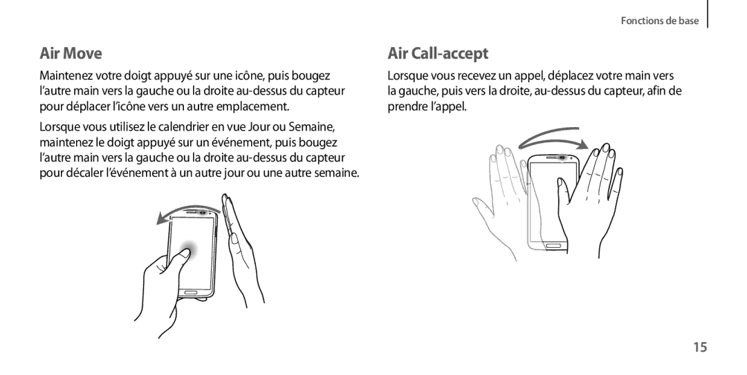 Samsung GT-I9506ZWAFTM, GT-I9506ZKAFTM manual Air Move 