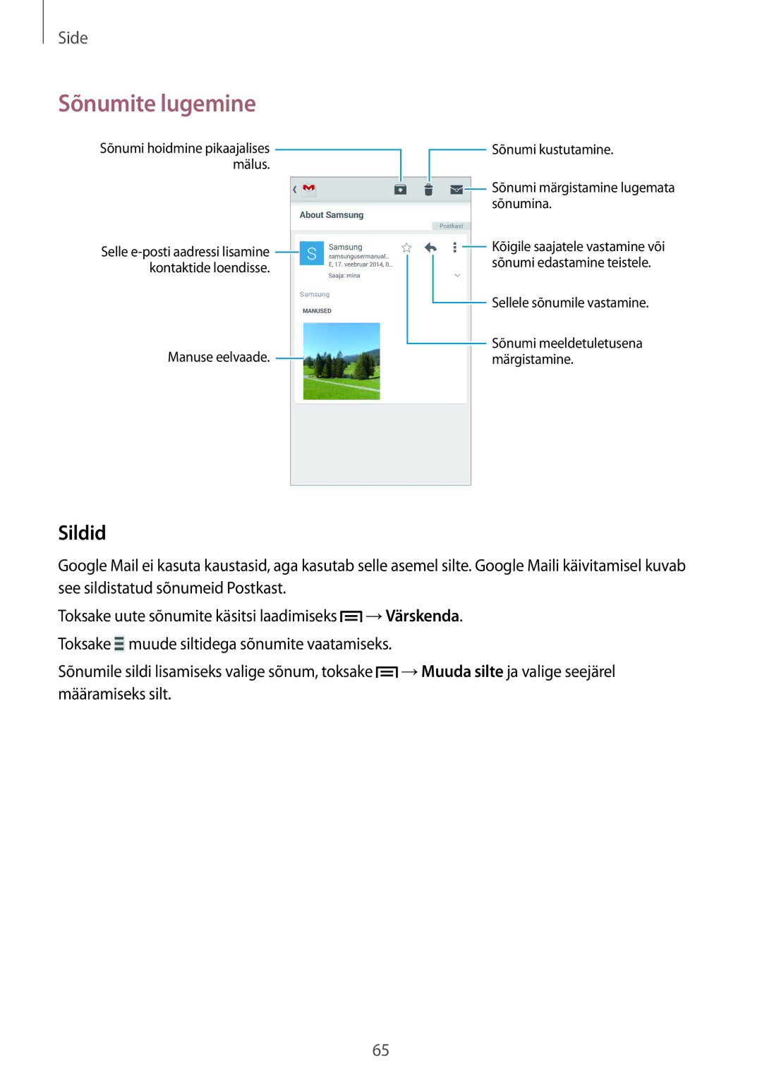 Samsung GT-I9515ZWASEB, GT-I9515ZSASEB manual Sildid 