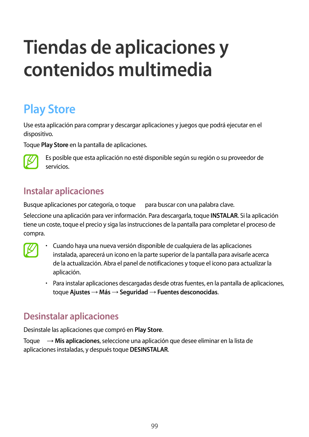 Samsung GT-I9515ZWAITV, GT-I9515ZWAXEO, GT-I9515DKYDBT manual Tiendas de aplicaciones y contenidos multimedia, Play Store 
