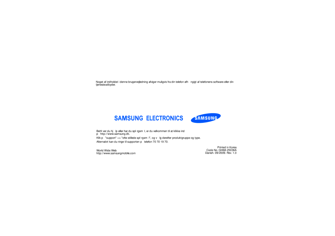 Samsung GT-M8910MKAXEE manual 