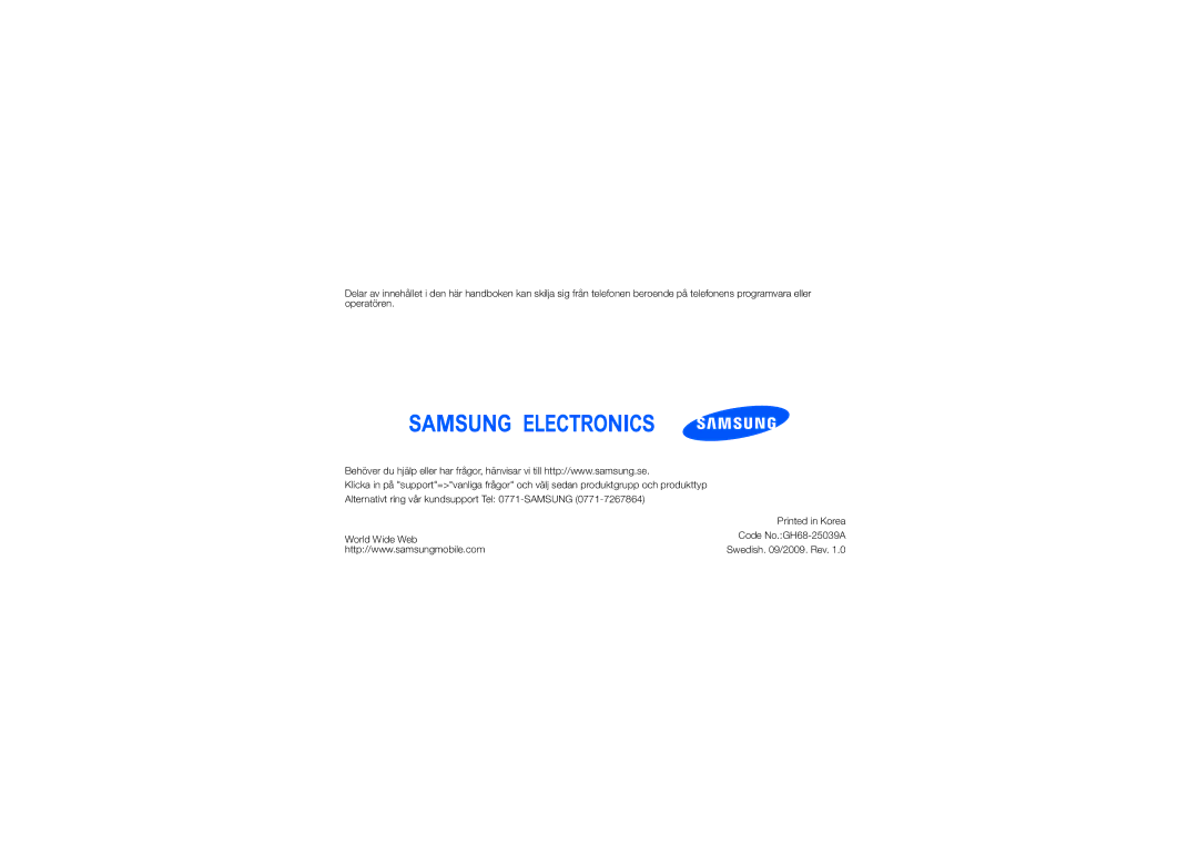 Samsung GT-M8910MKAXEE manual 