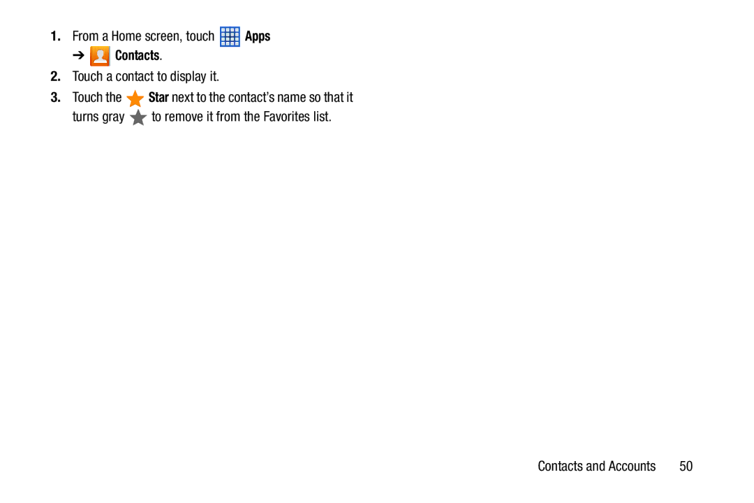 Samsung GT-N5110 user manual Contacts 