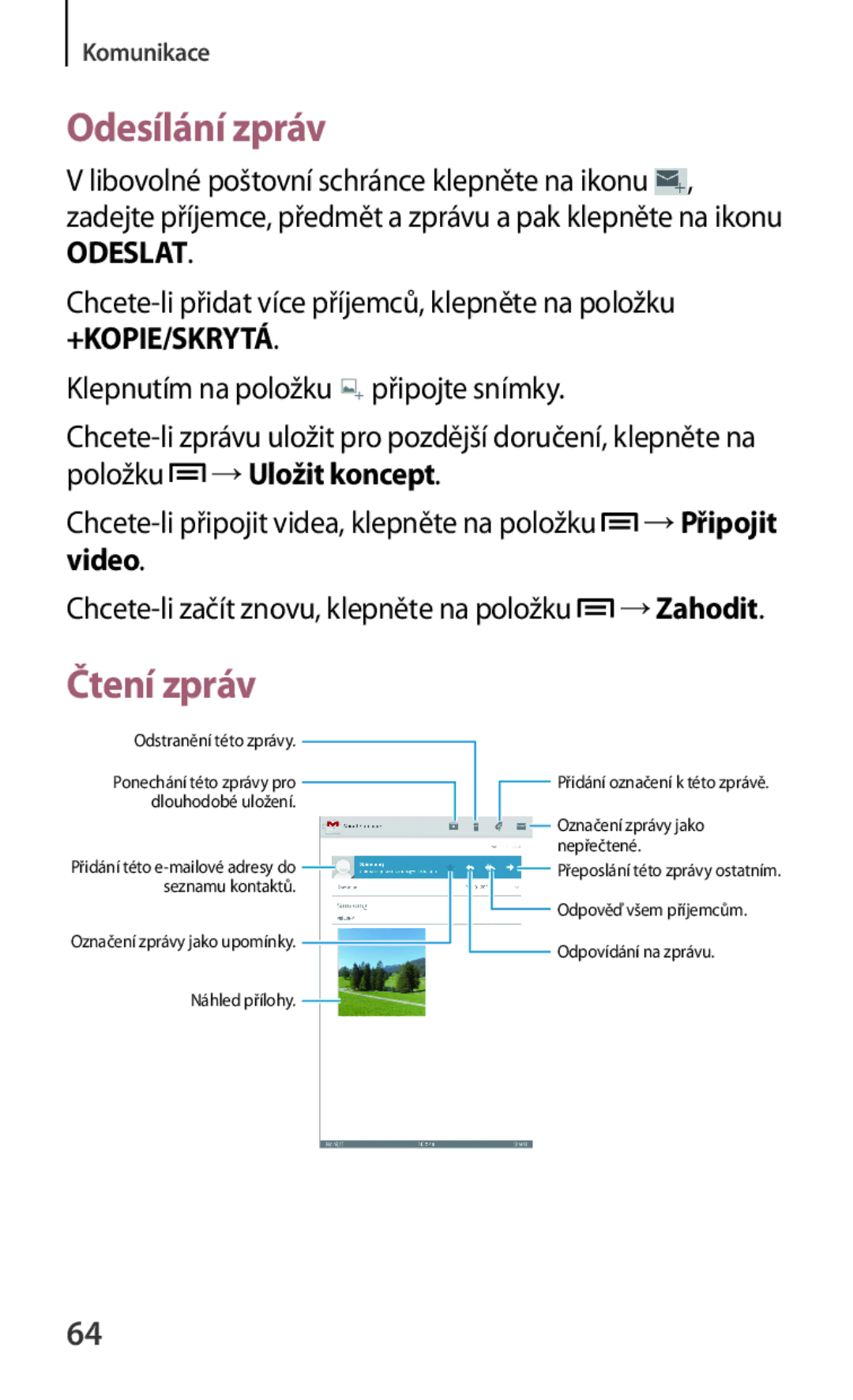 Samsung GT-N5110ZWAATO, GT-N5110ZWAXSK, GT-N5110ZWAEUR, GT-N5110ZWAXEZ manual Odeslat 