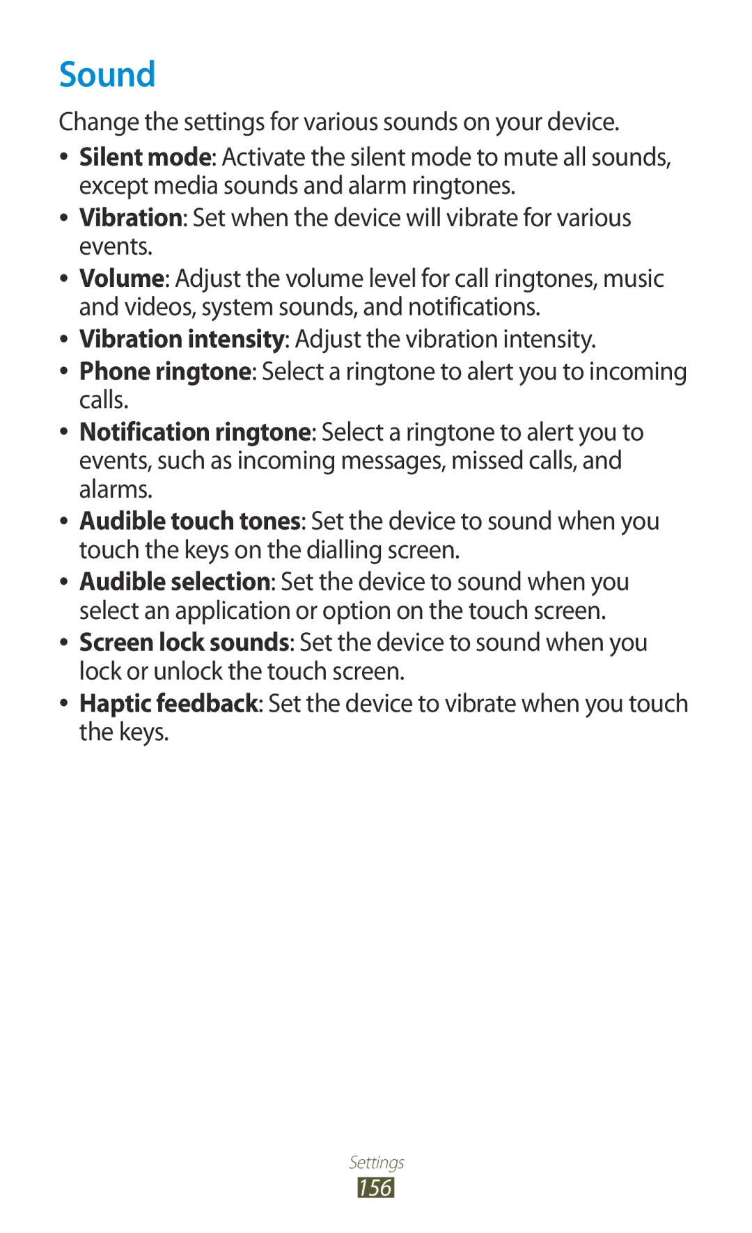 Samsung GT-N7000 user manual Sound 