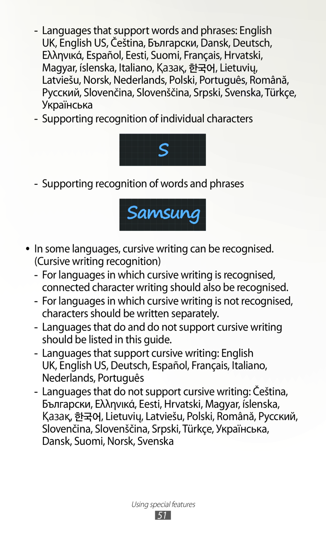 Samsung GT-N7000 user manual Using special features 