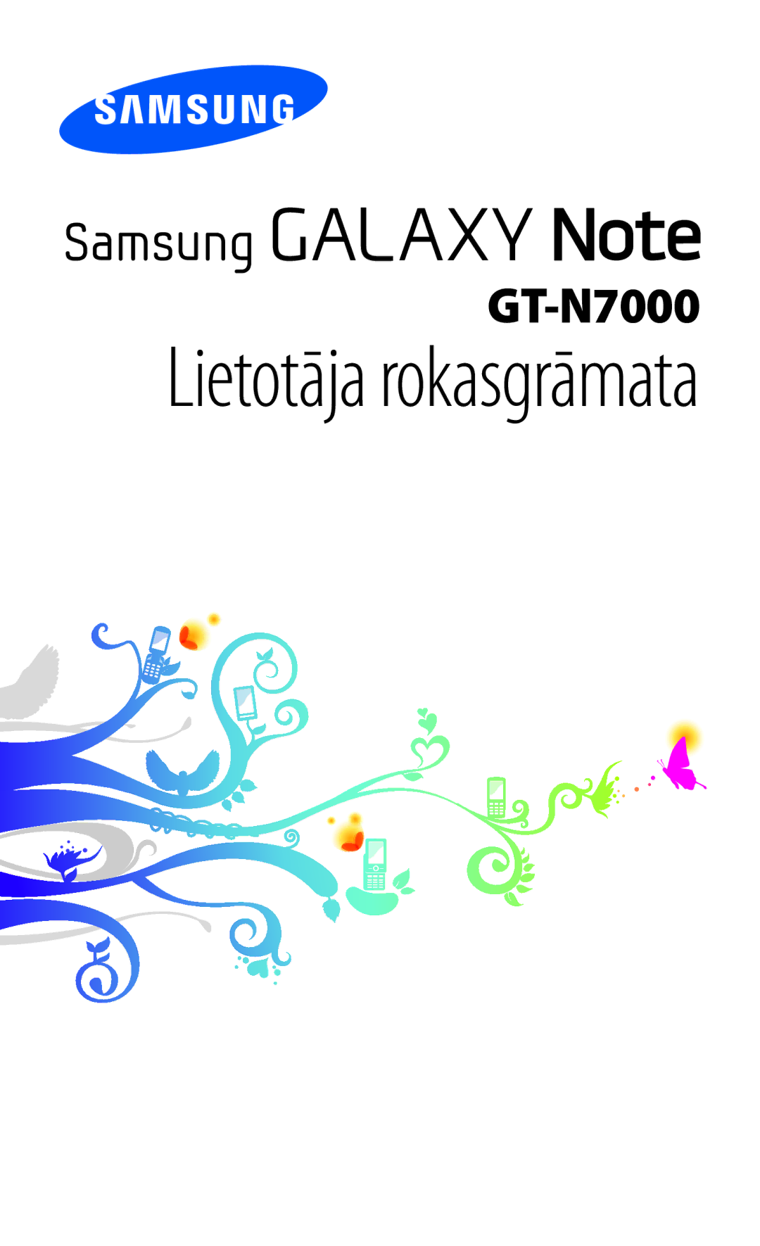 Samsung GT-N7000ZBASEB, GT-N7000RWASEB manual Lietotāja rokasgrāmata 