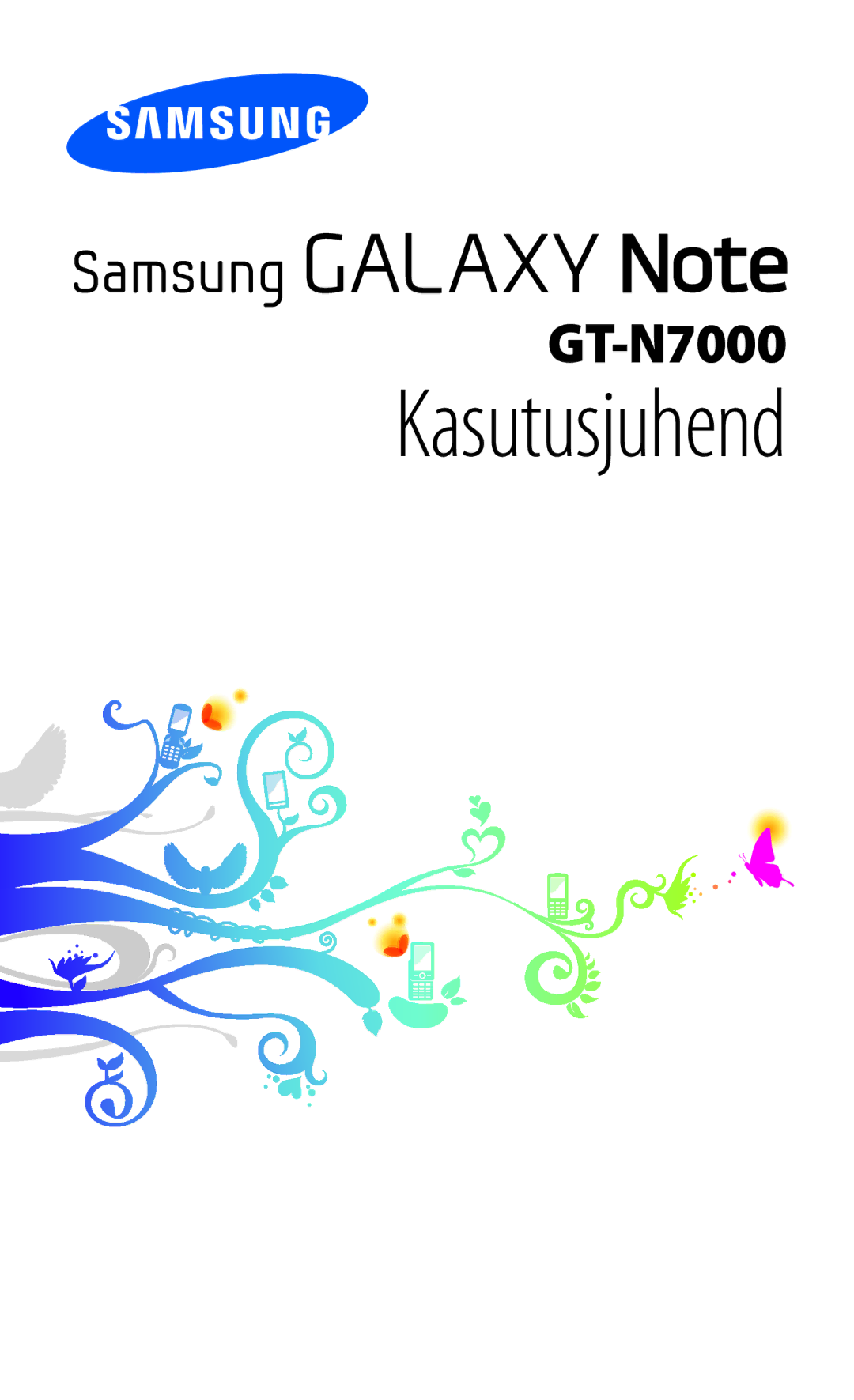 Samsung GT-N7000ZBASEB, GT-N7000RWASEB manual Kasutusjuhend 