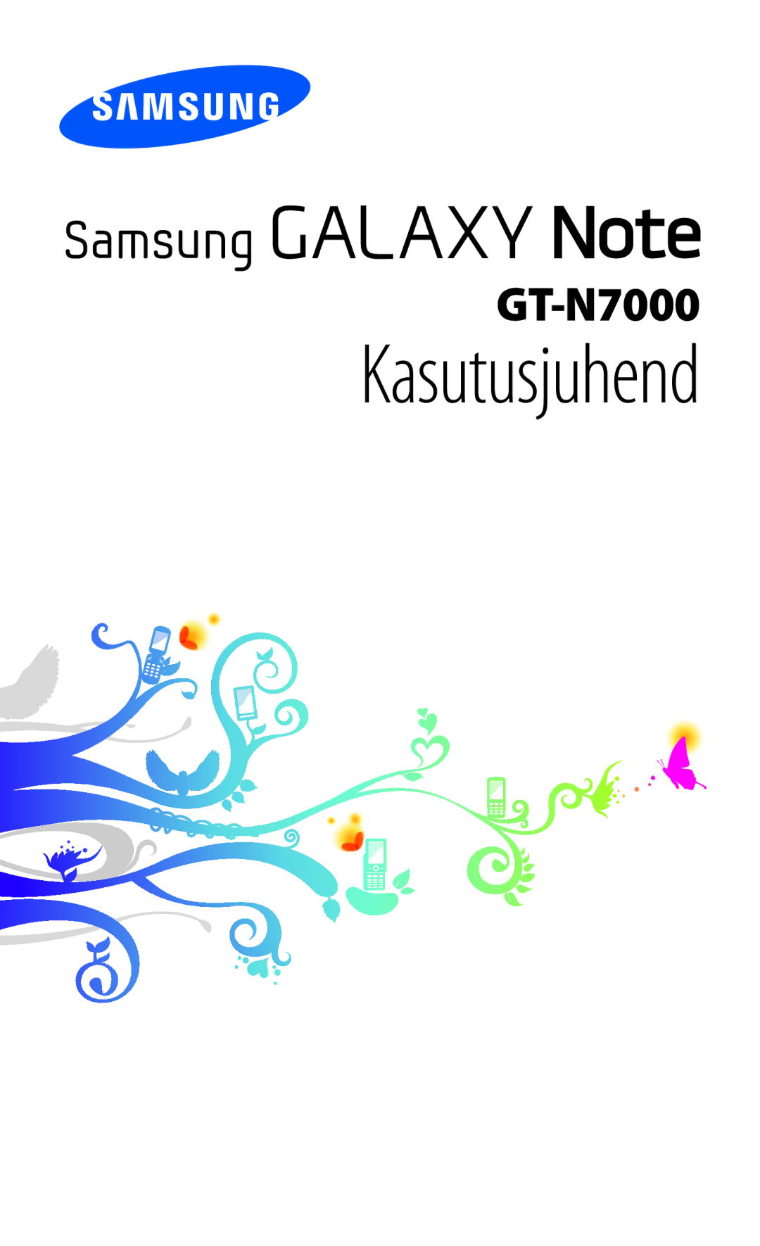 Samsung GT-N7000ZBASEB, GT-N7000RWASEB manual Kasutusjuhend 